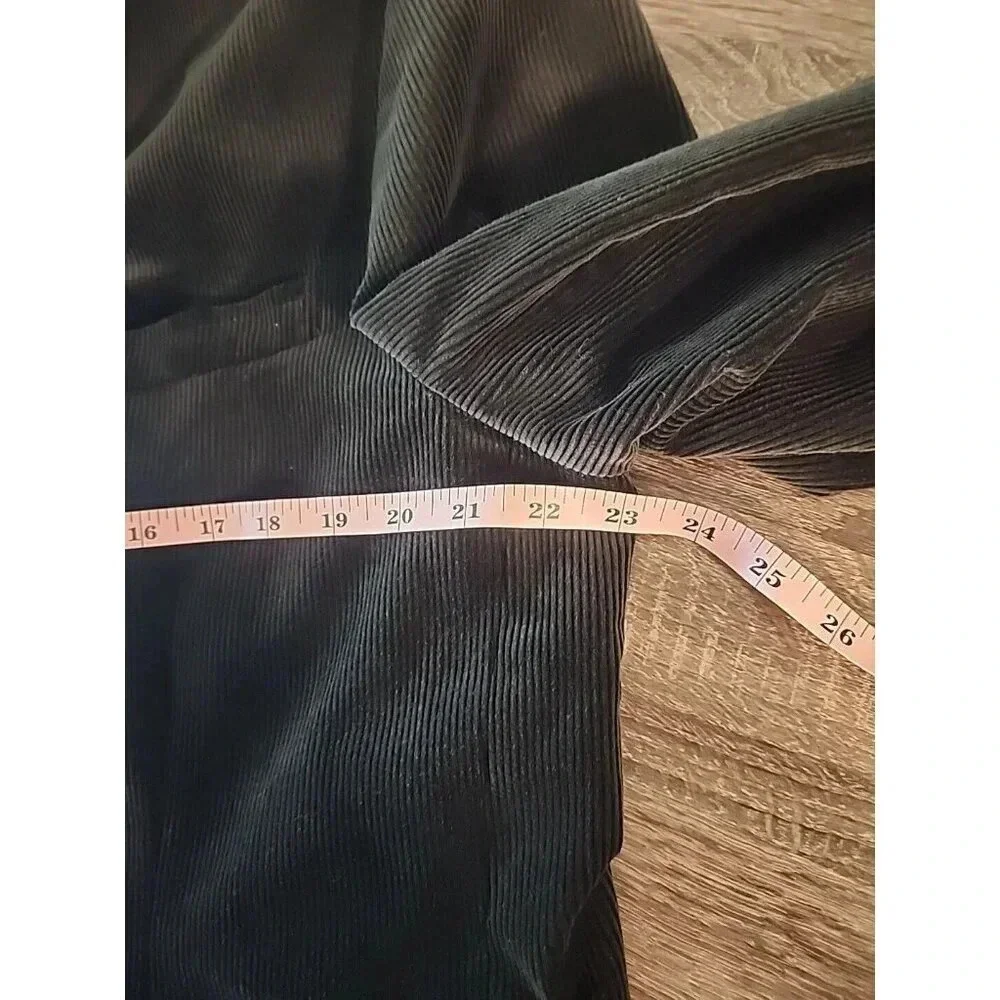 Polo Ralph Lauren Men's Corduroy Blazer 3 Button Black Sz 44 L Long 100% Cotton
